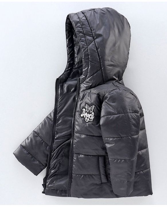 Babyhug Full Sleeves Hooded Quilted Jacket - Red