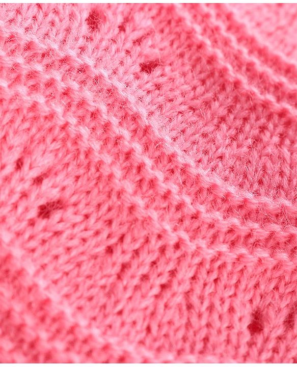 Babyhug Three Fourth Sleeves Shrug - Pink