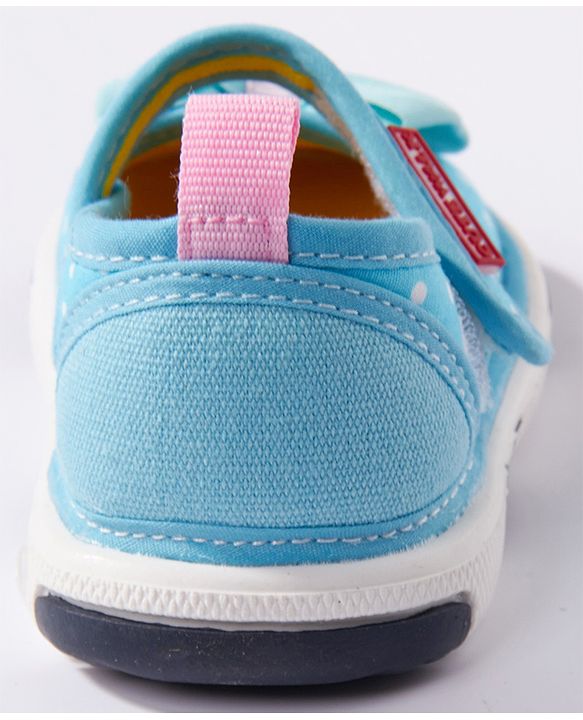 Cute Walk by Babyhug Canvas Shoes Bow Applique - Blue