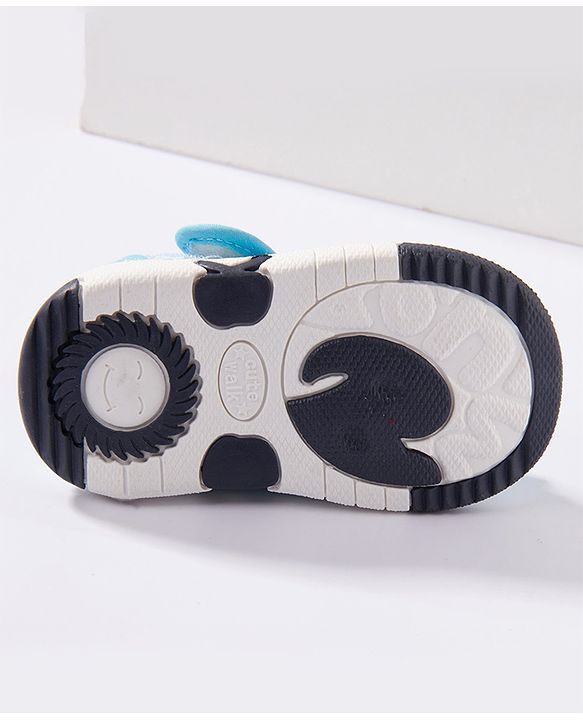 Cute Walk by Babyhug Canvas Shoes Bow Applique - Blue