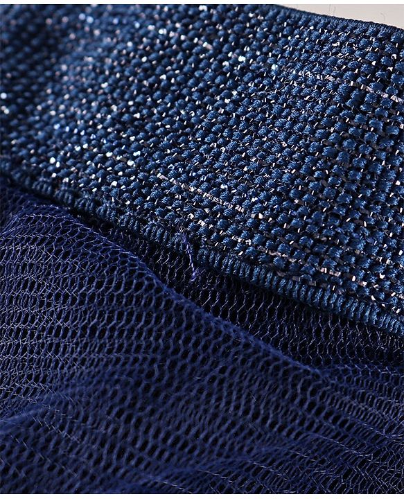 Babyhug Full Length Solid Color Skeggings - Navy Blue