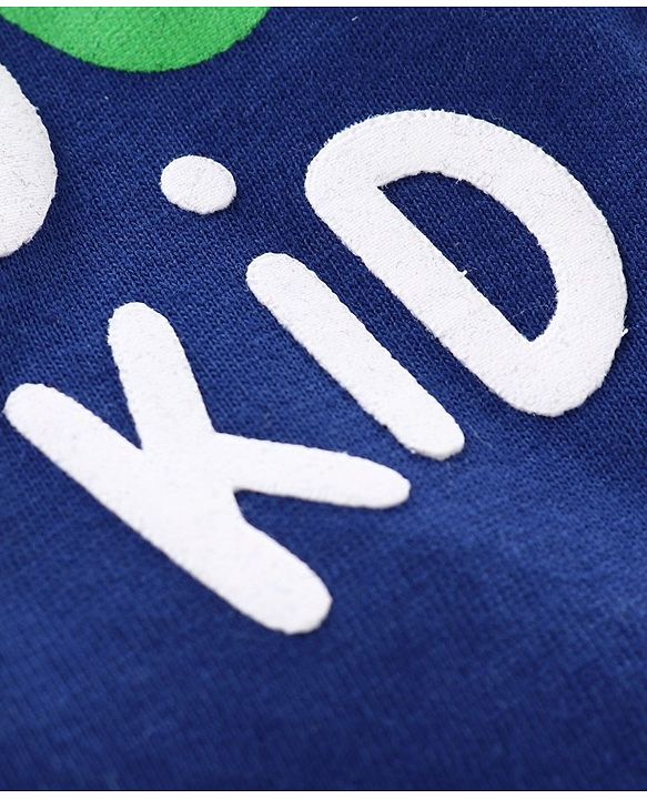 Babyhug Full Sleeves Tee Coolest Print - Navy Blue