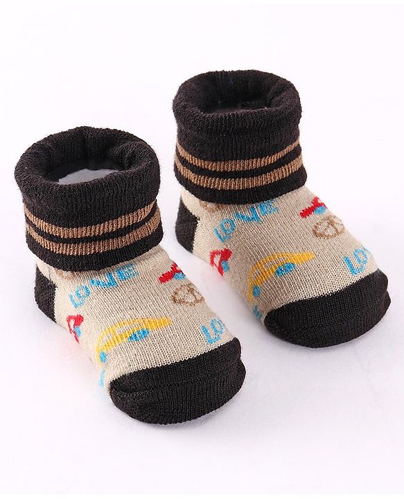 Cute Walk by Babyhug Socks Shoes Pack of 3 - Multicolor