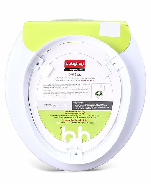 Babyhug Soft Potty Seat Crocodile And Elephant Print - Pink
