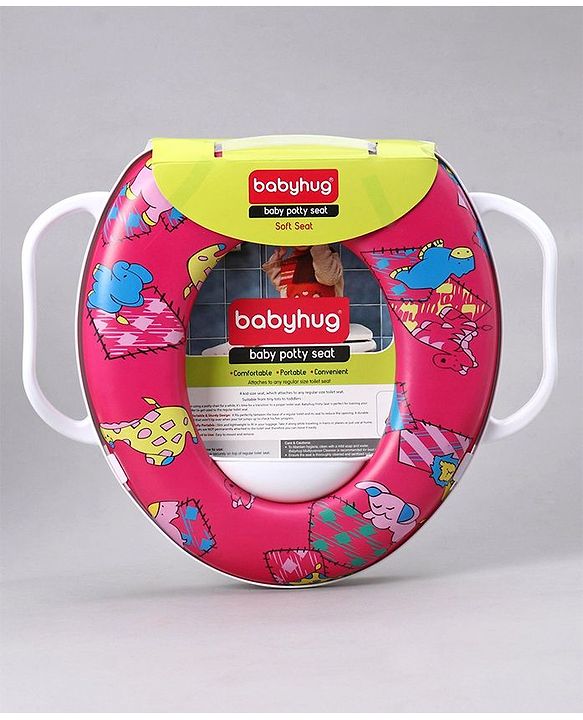 Babyhug Soft Potty Seat With Handle - Multicolor