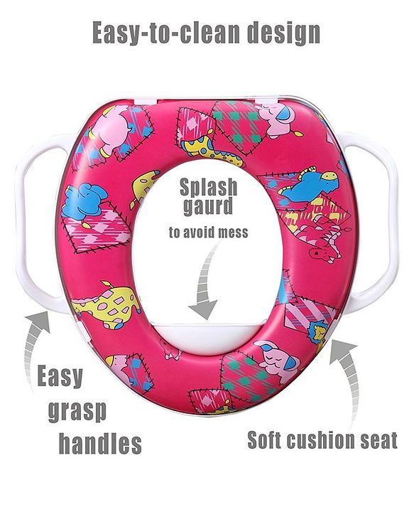 Babyhug Soft Potty Seat With Handle - Multicolor