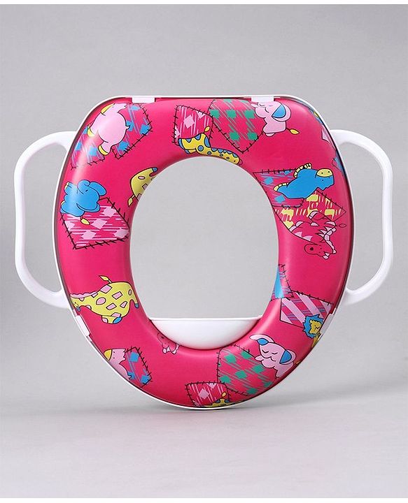 Babyhug Soft Potty Seat With Handle - Multicolor