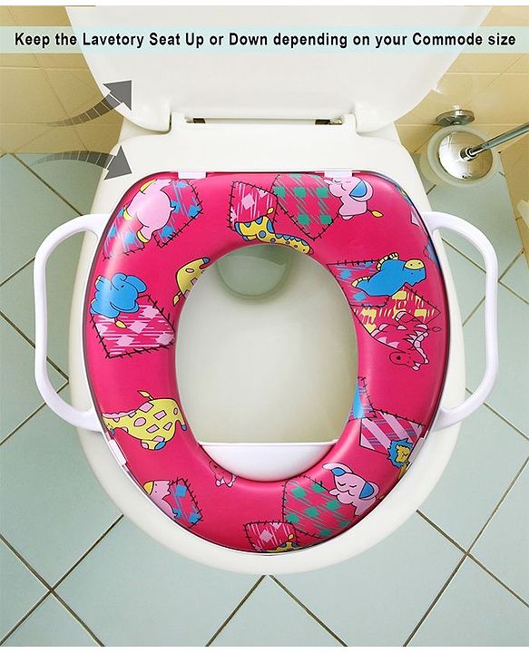 Babyhug Soft Potty Seat With Handle - Multicolor