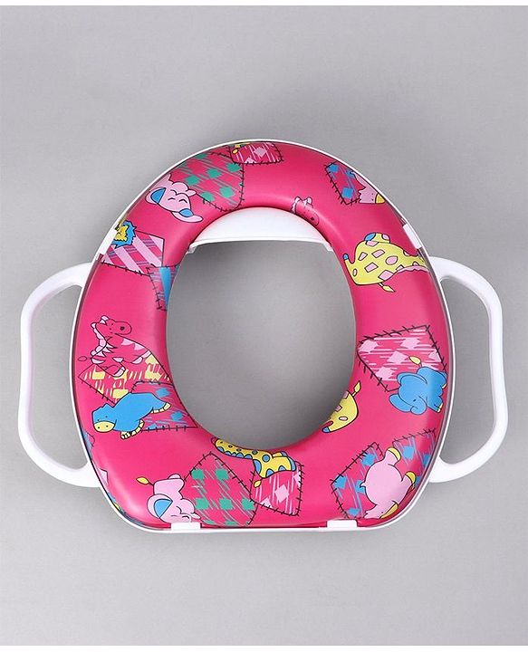 Babyhug Soft Potty Seat With Handle - Multicolor