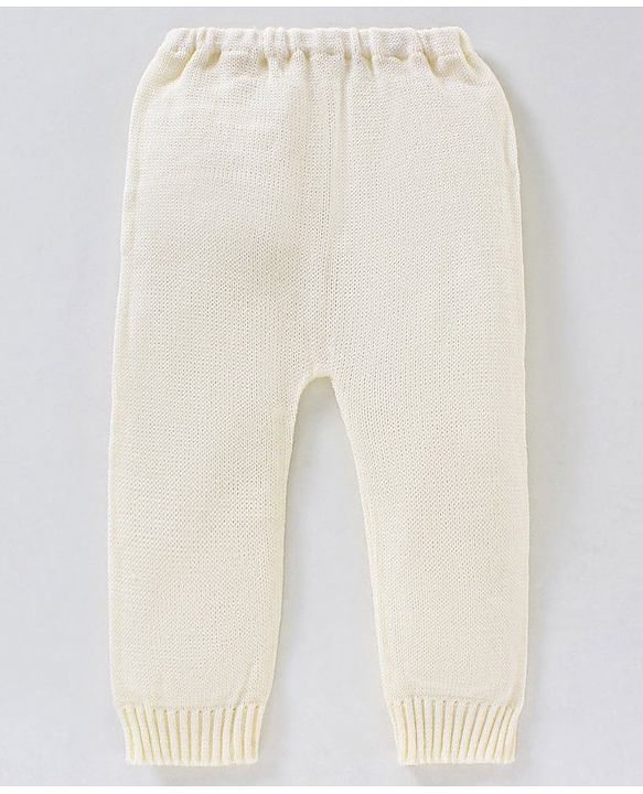 Babyhug Full Sleeves Sweater Set - White