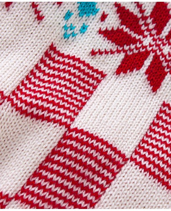 Babyhug Full Sleeves Sweater Set - White