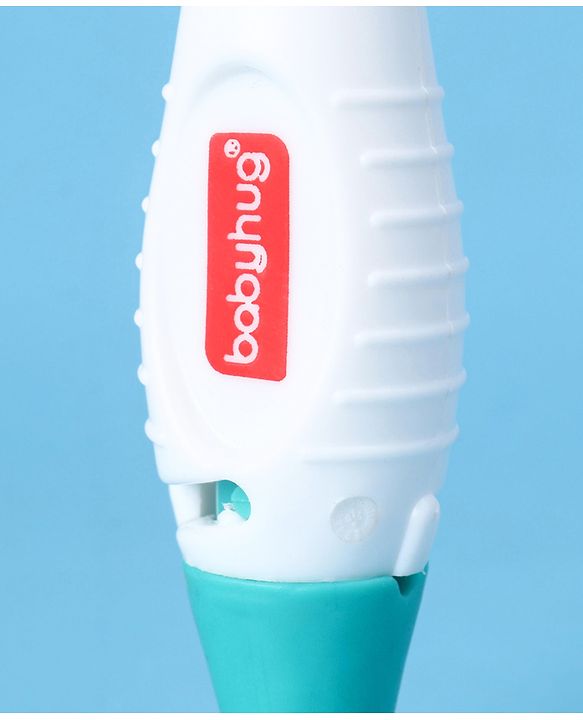 Babyhug 2-in-1 Bottle & Nipple Cleaning Brush with Flexible Bristles and Suction Base  Green | BPA Free | Easy Grip | 360° Cleaning Tool | Easy to Clean | Silicone Bristles | Anti Slip Handle