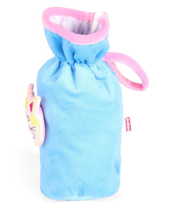 Babyhug Velour Plush Bottle Cover Kitty Motif Large - Fits 330 ml