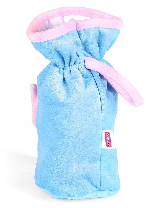 Babyhug Velour Plush Bottle Cover Kitty Motif Large - Fits 330 ml