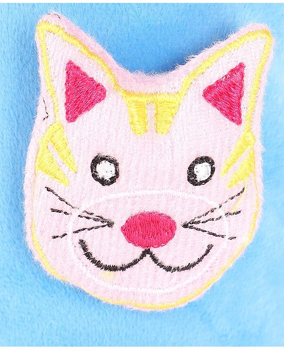 Babyhug Velour Plush Bottle Cover Kitty Motif Large - Fits 330 ml