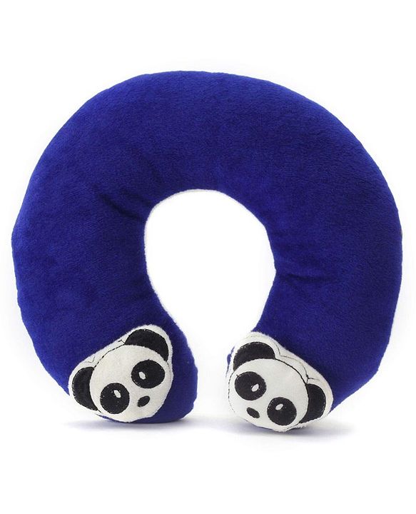 Babyhug Neck Supporter Pillow Navy With Two Motifs - Panda