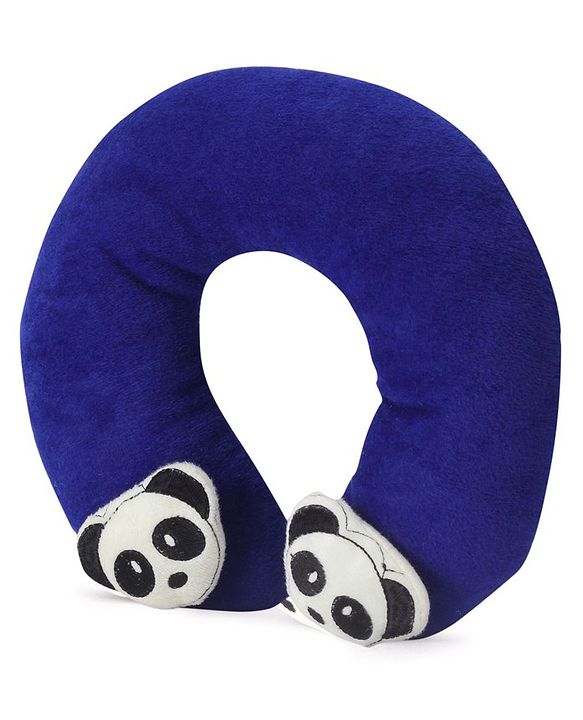 Babyhug Neck Supporter Pillow Navy With Two Motifs - Panda