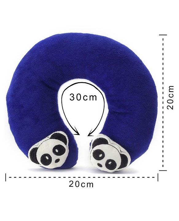 Babyhug Neck Supporter Pillow Navy With Two Motifs - Panda