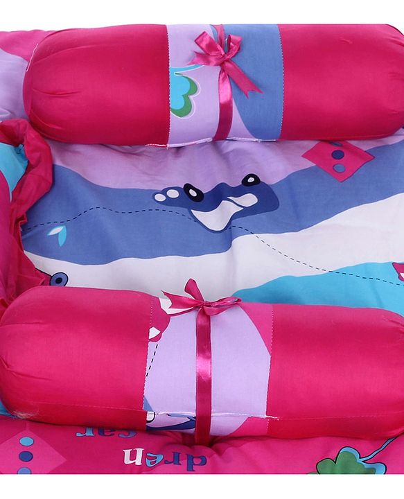Babyhug Premium Gadda Set - Mini Cars Print