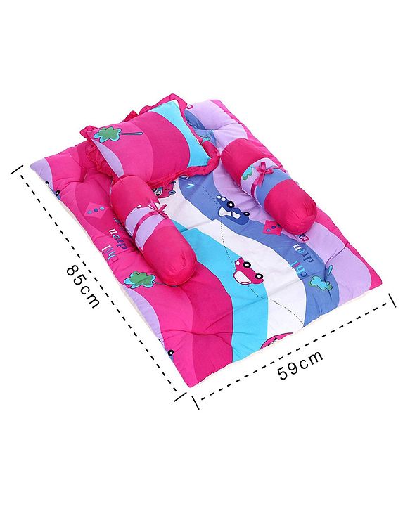 Babyhug Premium Gadda Set - Mini Cars Print