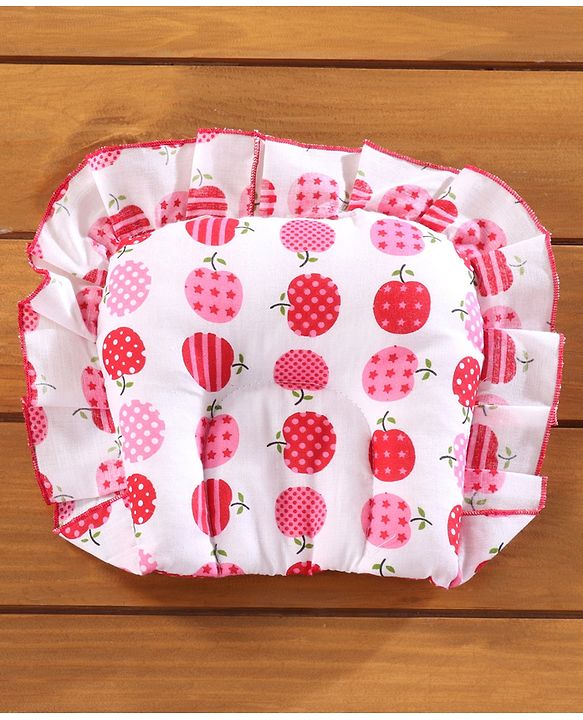 Babyhug Cherry Print Gadda Set With Mosquito Net - Red