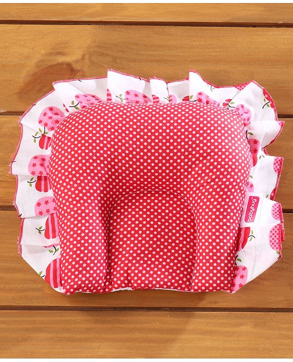 Babyhug Cherry Print Gadda Set With Mosquito Net - Red