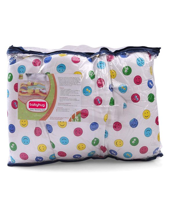 Babyhug Cotton Gadda Set Smiley Print - Multicolour