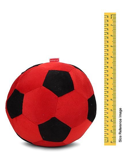 Babyhug Soft Ball Big Black And Red - Height 18 cm