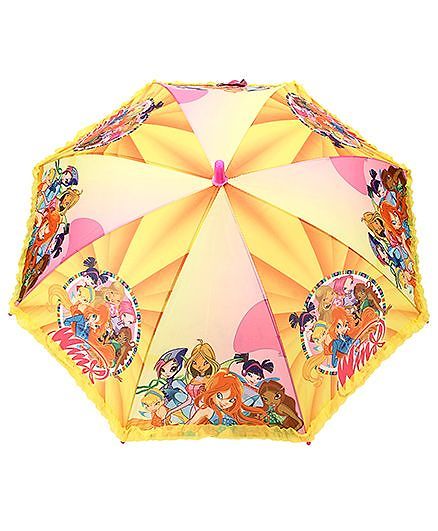 Babyhug Umbrella Winx Mission Enchantix Print - Yellow
