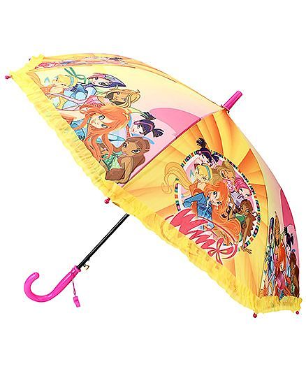 Babyhug Umbrella Winx Mission Enchantix Print - Yellow