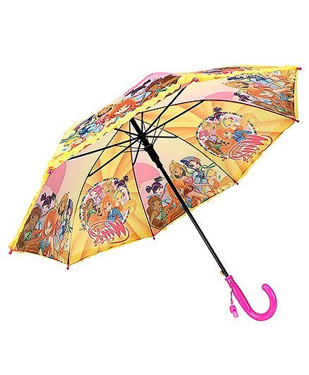 Babyhug Umbrella Winx Mission Enchantix Print - Yellow