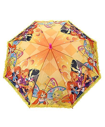 Babyhug Umbrella With Print - Yellow