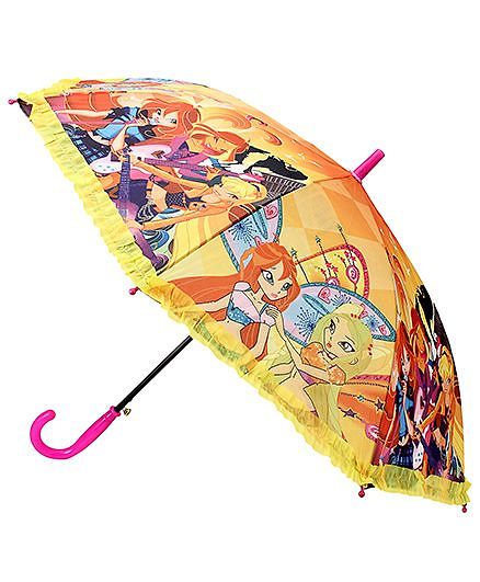 Babyhug Umbrella With Print - Yellow