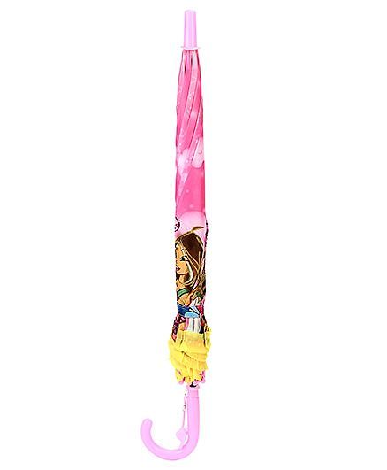 Babyhug Umbrella Winx Mission Enchantix Print - Light Pink and Yellow