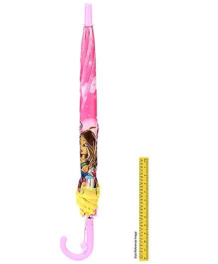 Babyhug Umbrella Winx Mission Enchantix Print - Light Pink and Yellow