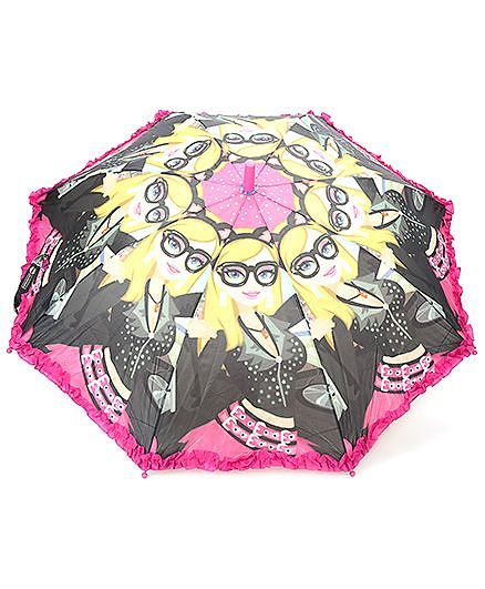 Babyhug Umbrella With Print - Pink