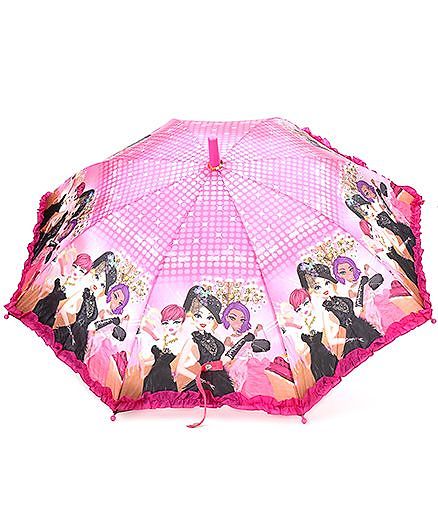 Babyhug Umbrella With Print - Pink