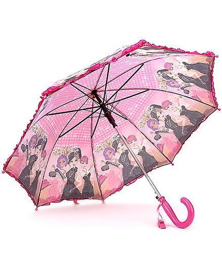 Babyhug Umbrella With Print - Pink