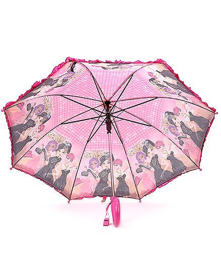 Babyhug Umbrella With Print - Pink