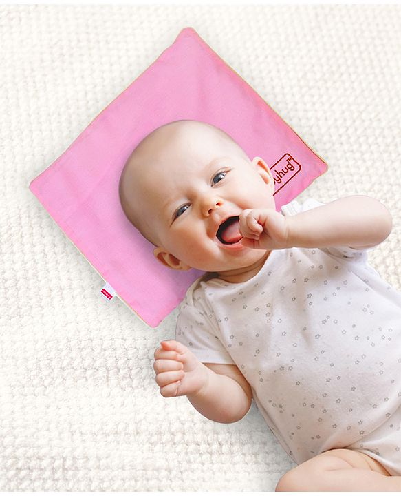 Babyhug Rai (Mustard) Seed Filling Pillow Rectangle Shape Pink - 1 Kg Rai Seeds