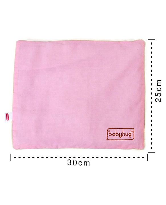 Babyhug Rai (Mustard) Seed Filling Pillow Rectangle Shape Pink - 1 Kg Rai Seeds