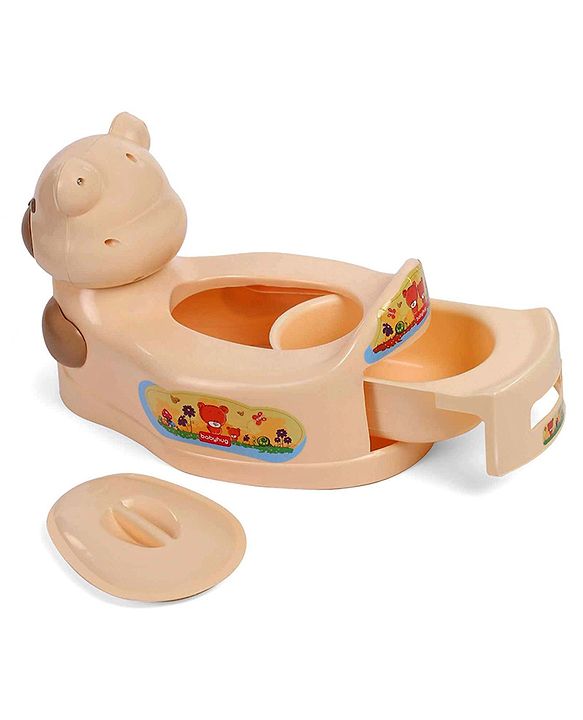 Babyhug Teddy Potty Seat - Brown