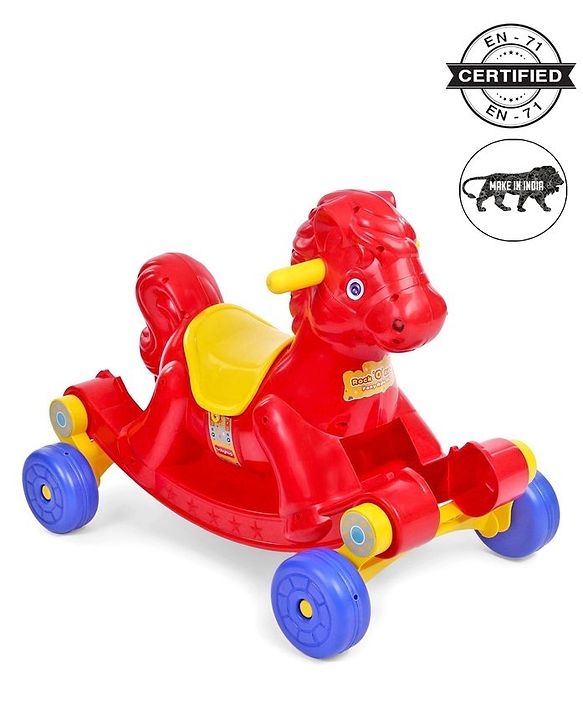 Babyhug Rock 'O' Ride Pony Ride-on - Red
