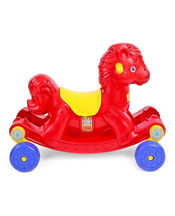 Babyhug Rock 'O' Ride Pony Ride-on - Red