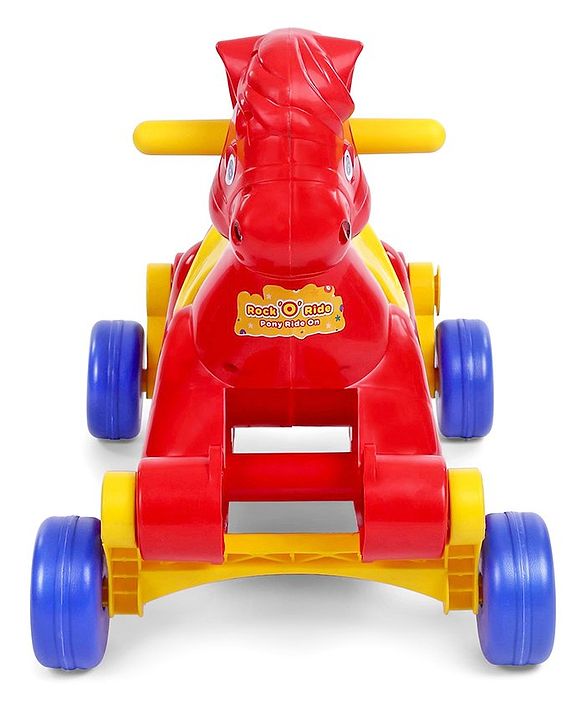 Babyhug Rock 'O' Ride Pony Ride-on - Red