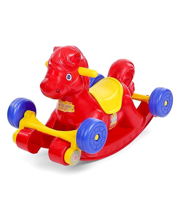 Babyhug Rock 'O' Ride Pony Ride-on - Red
