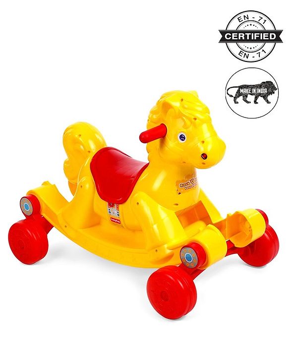 Babyhug Rock 'O' Ride Pony Ride-on - Yellow