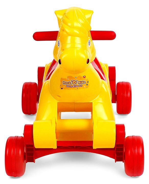Babyhug Rock 'O' Ride Pony Ride-on - Yellow