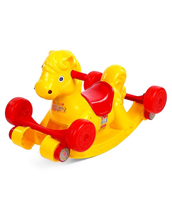 Babyhug Rock 'O' Ride Pony Ride-on - Yellow
