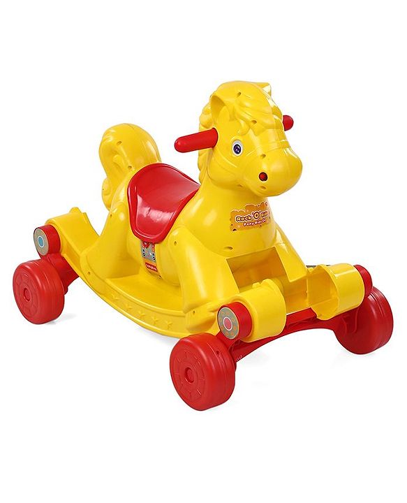Babyhug Rock 'O' Ride Pony Ride-on - Yellow